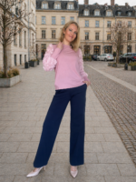 Navy Blue Trousers Wide Leg - Image 5