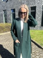 Roheline kardigan, 100% vill - Image 3