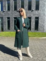 Roheline kardigan, 100% vill