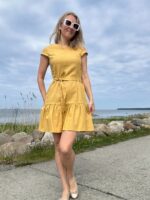 Golden Linen Dress
