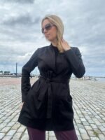 Must puuvillane kimono-jakk naistele – Emma and Theo