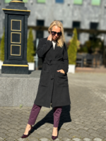Must peenvillane kimono-jakk kašmiiriga - Pilt 5